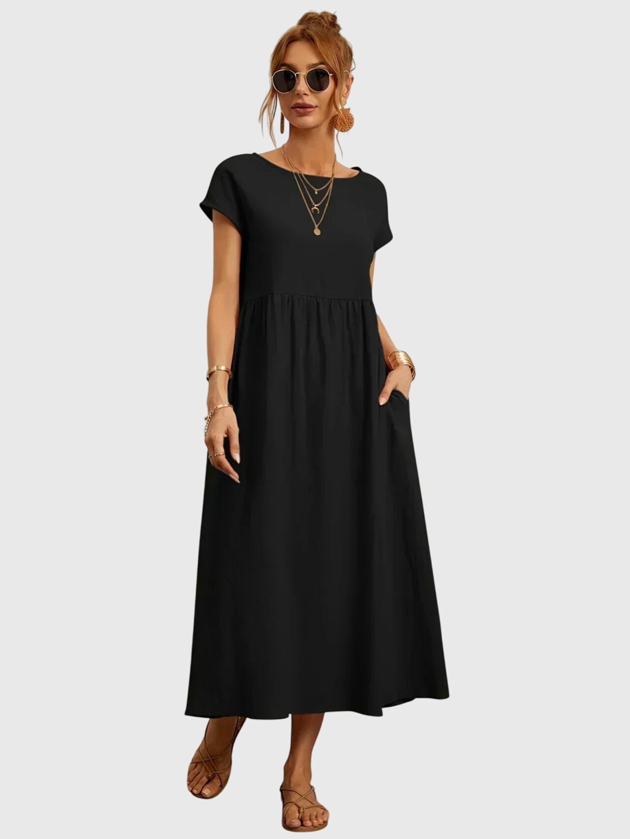 Iselle™ - Casual Pocket Dress