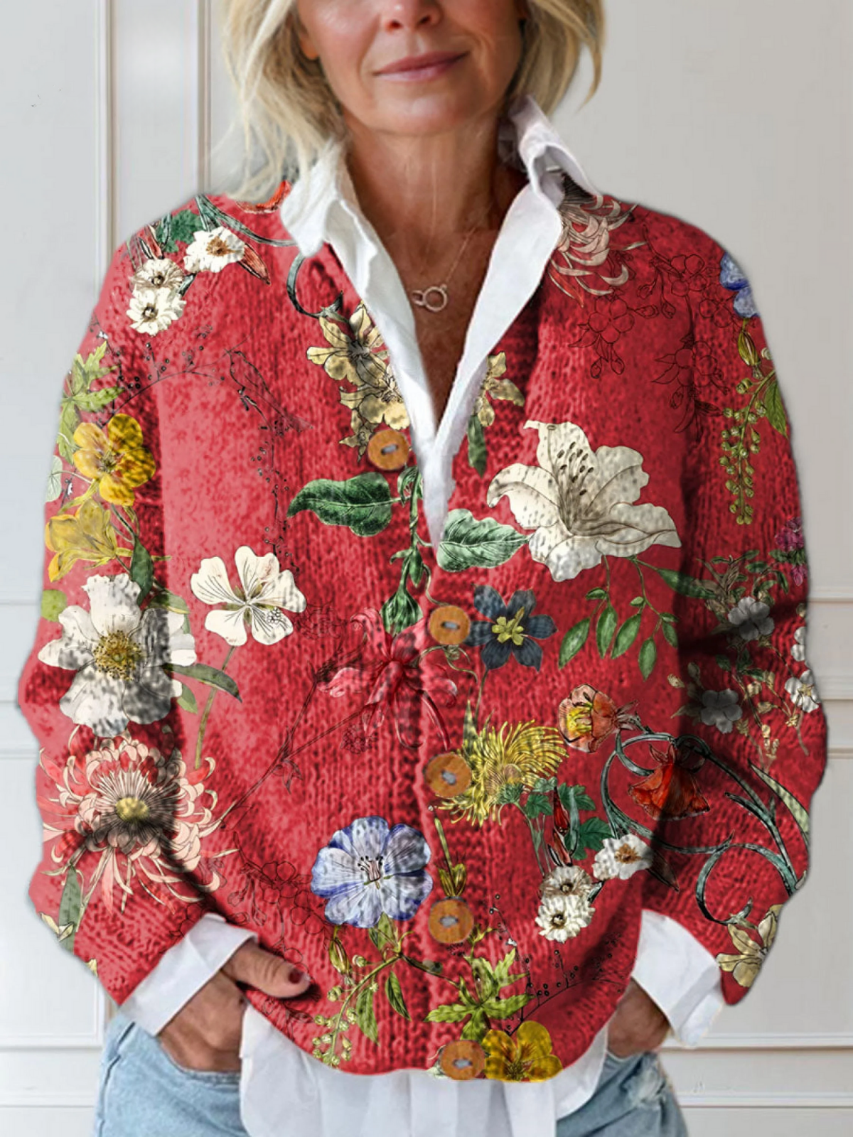 Ruby&Claire | Vintage Floral Cardigan Sweater