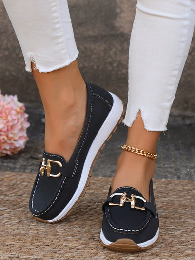 Ellie | Elegant Buckle Loafers