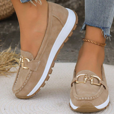 Ellie | Elegant Buckle Loafers