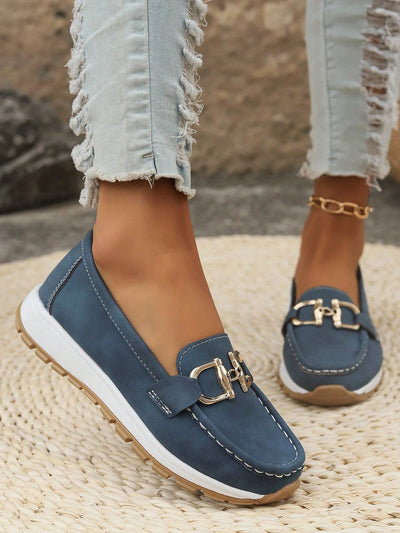 Ellie | Elegant Buckle Loafers
