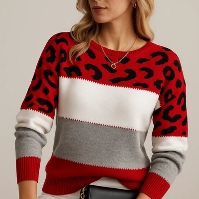 Noelle | Leopard Print Casual Sweater