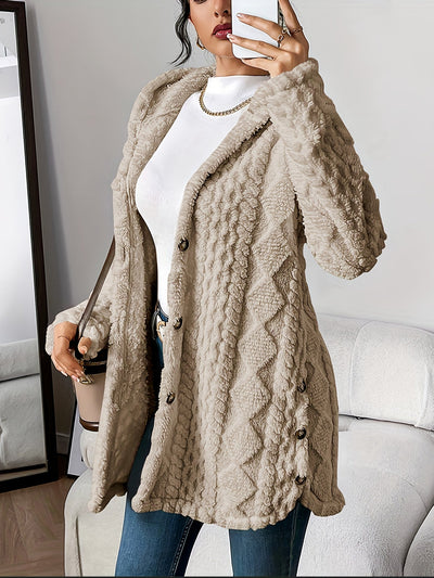 Ruby&Claire™ | Plush Hooded Cardigan
