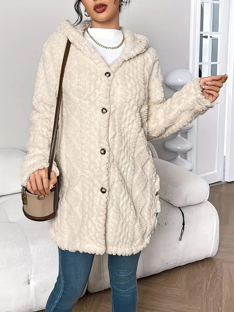 Ruby&Claire™ | Plush Hooded Cardigan