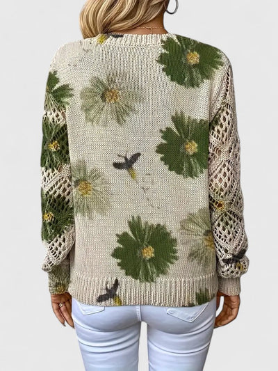 Aurelie | Delicate Floral Sweater