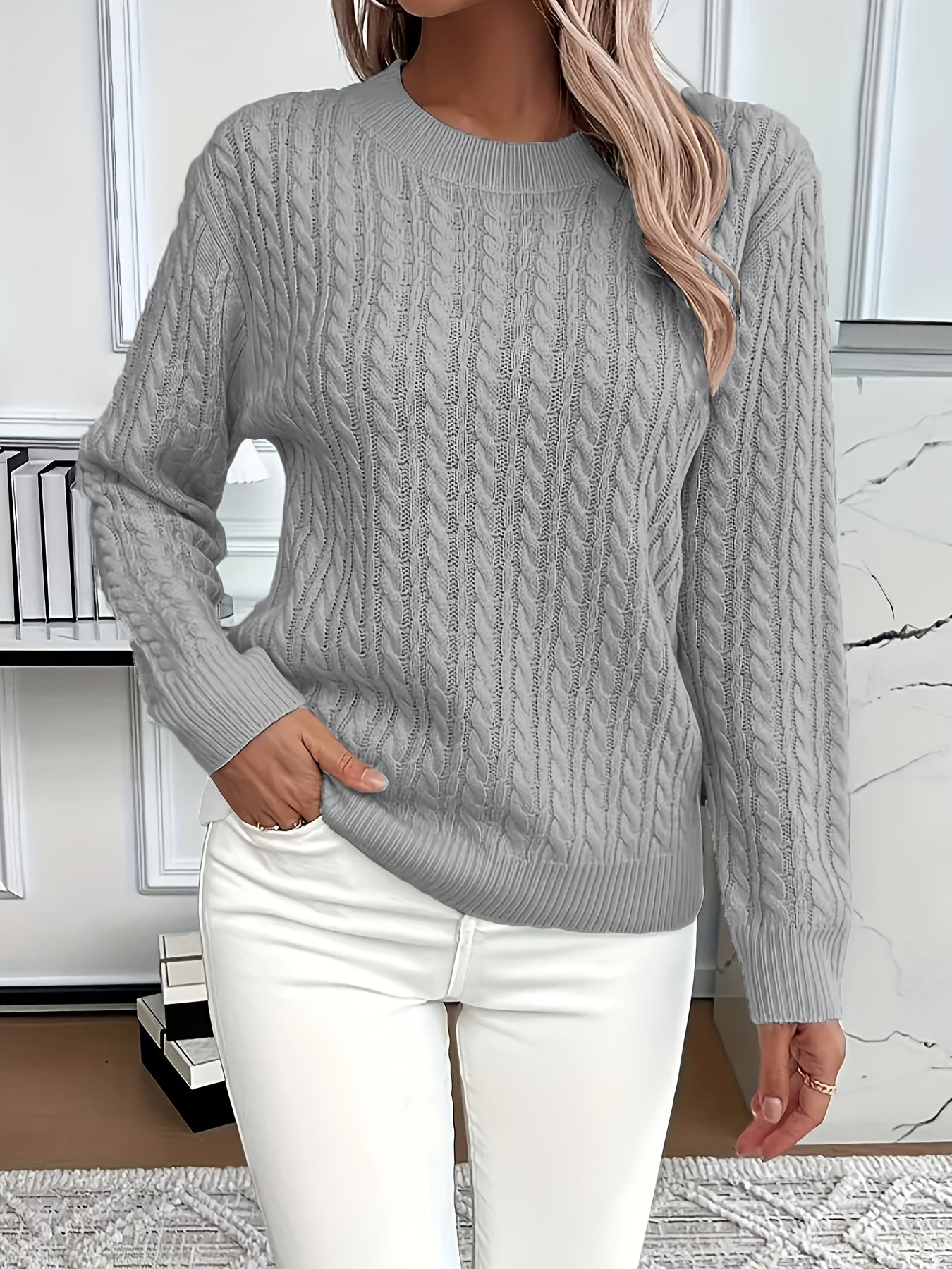 Bernila | Classic Cable Knit Sweater