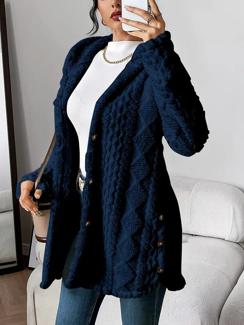 Ruby&Claire™ | Plush Hooded Cardigan