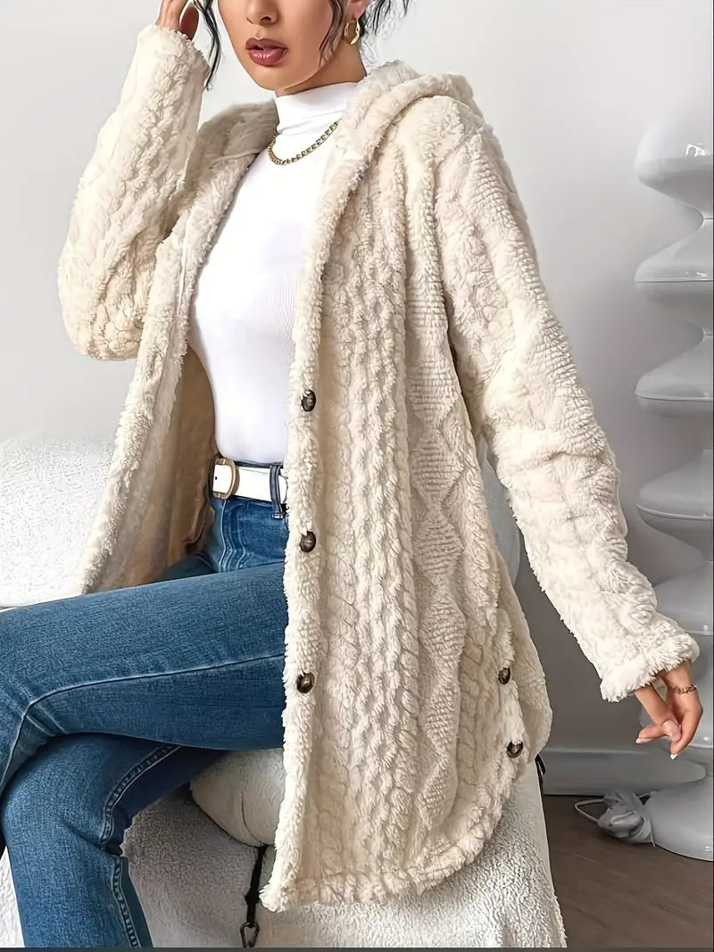 Ruby&Claire™ | Plush Hooded Cardigan