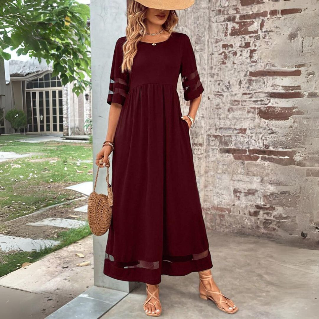 Celeste | Elegant Tummy Coverage Dress