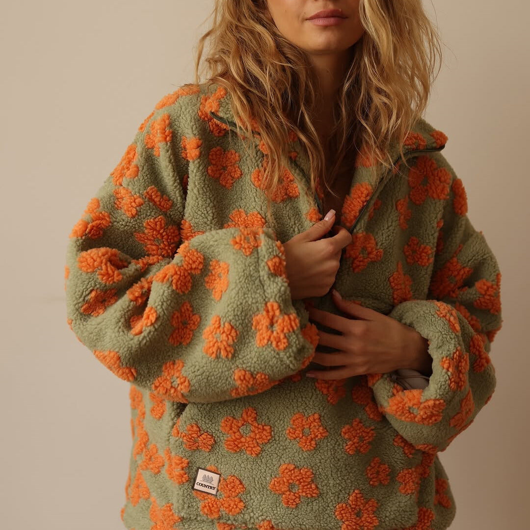 Daisy | Half-Zip Fleece Sweater