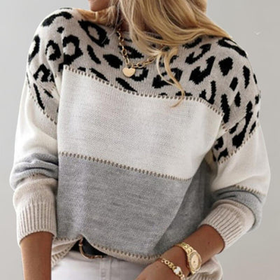Noelle | Leopard Print Casual Sweater