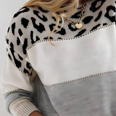 Noelle | Leopard Print Casual Sweater