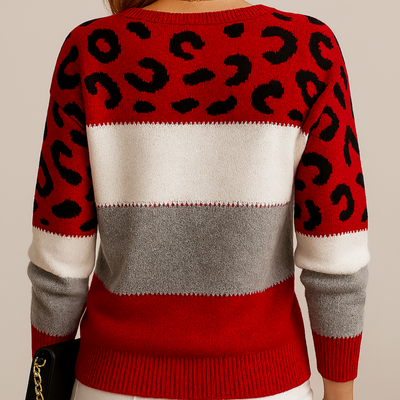 Noelle | Leopard Print Casual Sweater