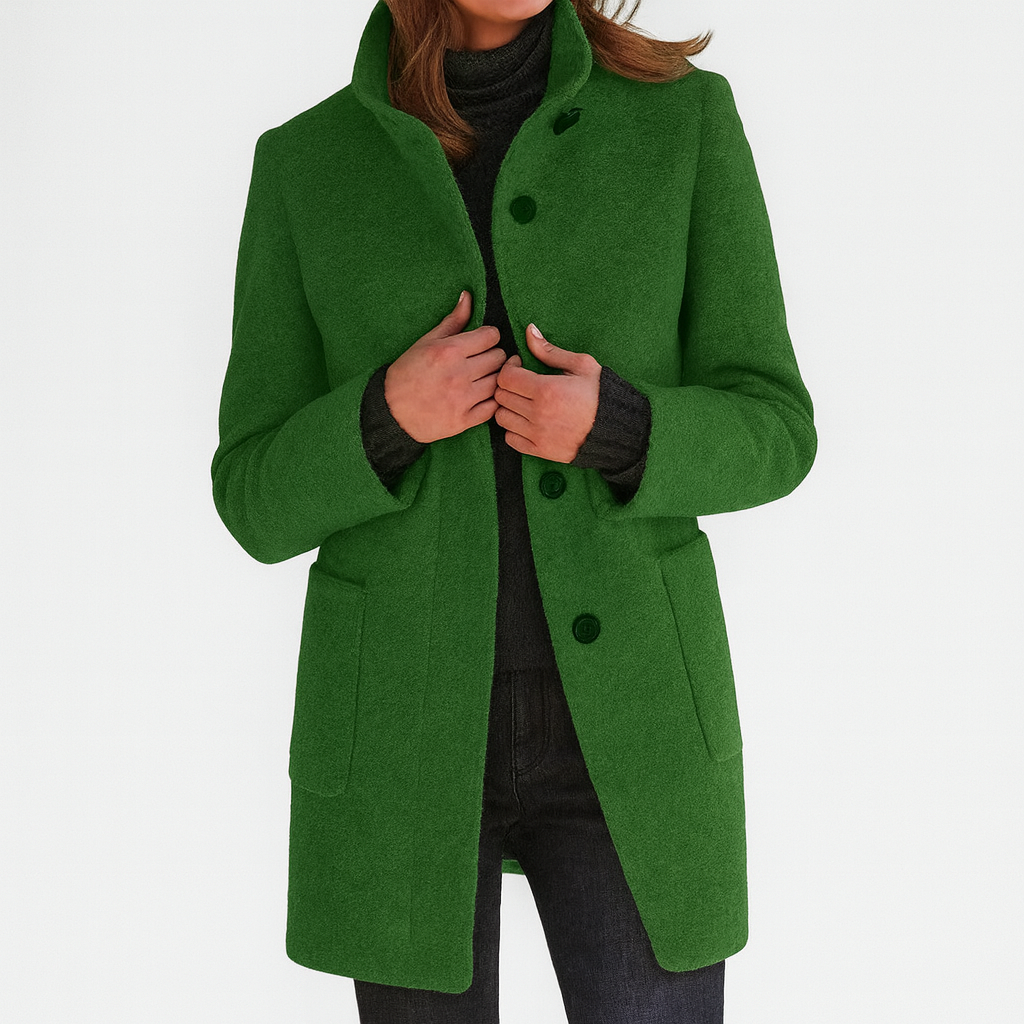 Stella™ | Classic High-Collar Coat