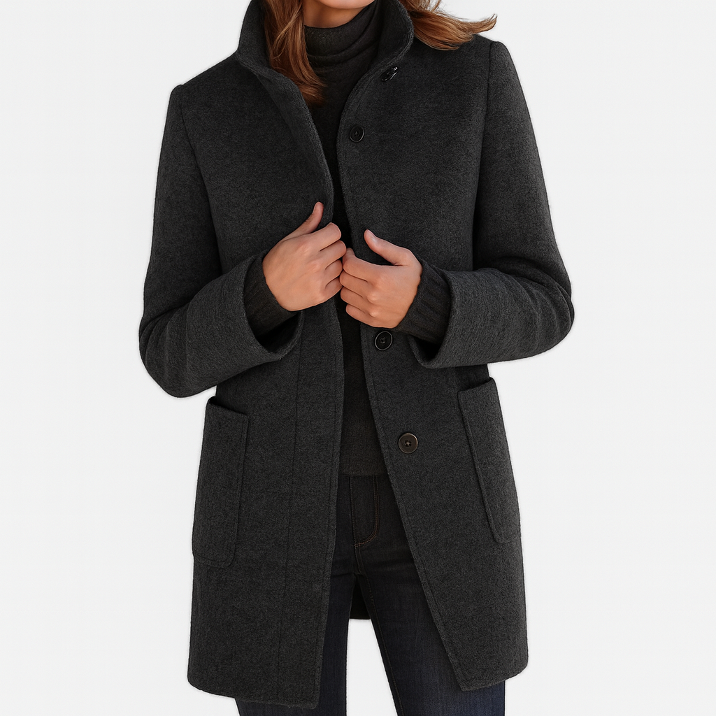 Stella™ | Classic High-Collar Coat