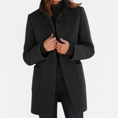 Stella™ | Classic High-Collar Coat
