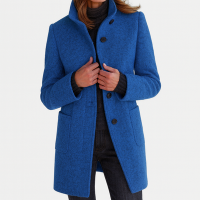 Stella™ | Classic High-Collar Coat