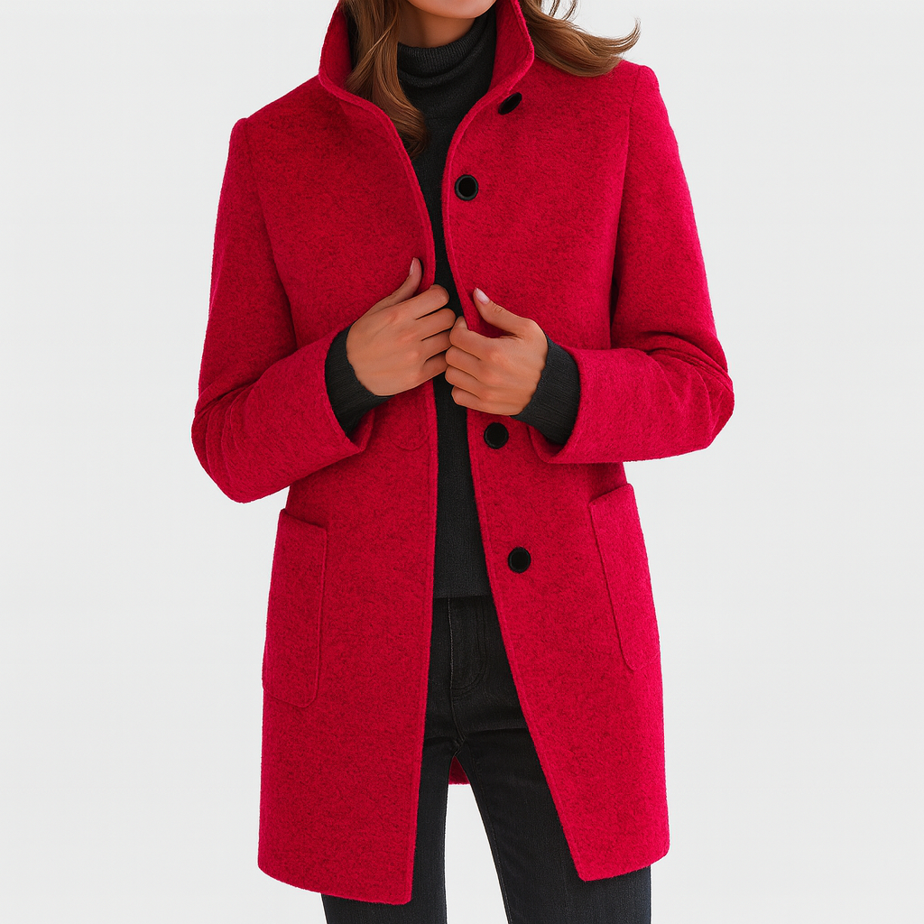 Stella™ | Classic High-Collar Coat