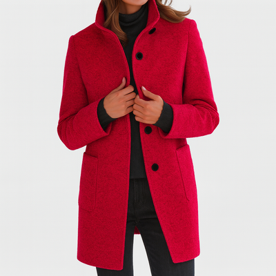 Stella™ | Classic High-Collar Coat