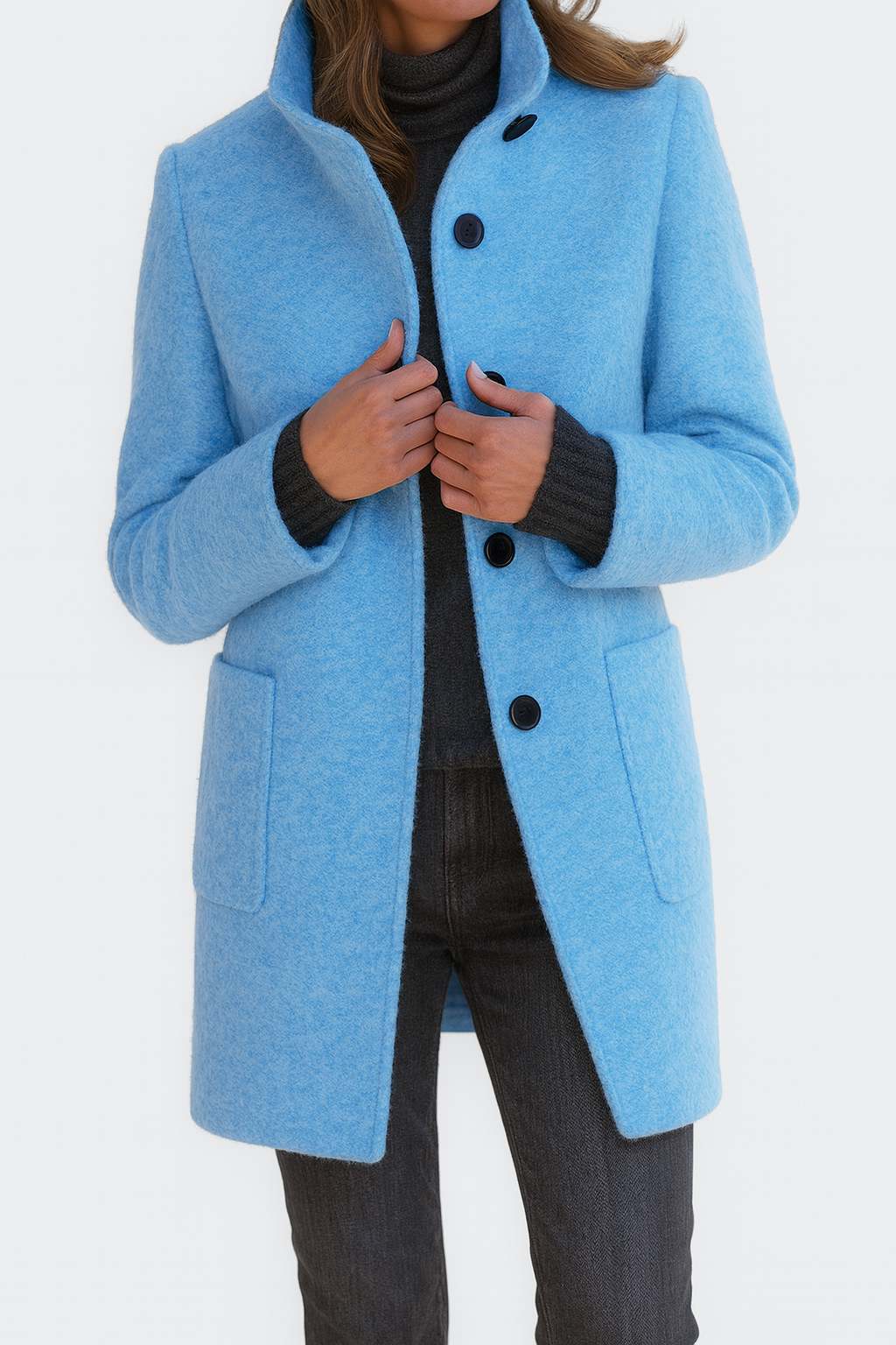 Stella™ | Classic High-Collar Coat