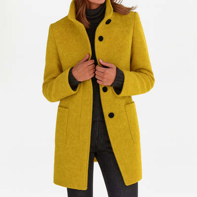 Stella™ | Classic High-Collar Coat