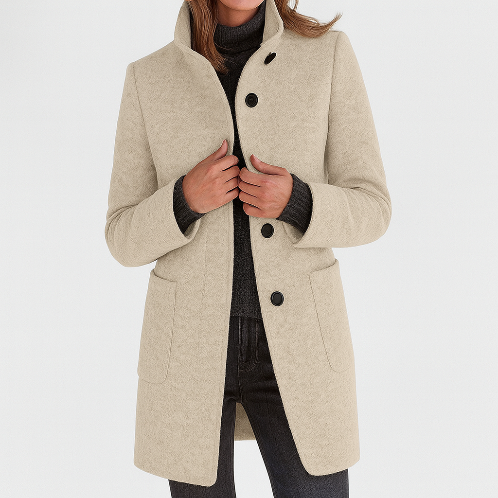Stella™ | Classic High-Collar Coat