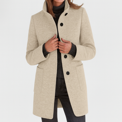 Stella™ | Classic High-Collar Coat