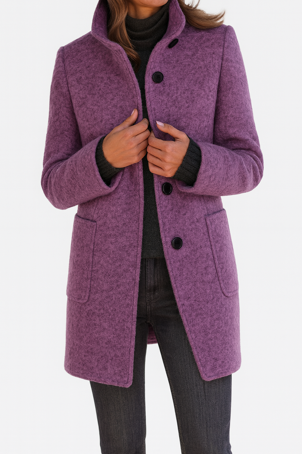 Stella™ | Classic High-Collar Coat