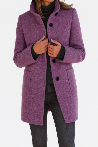 Stella™ | Classic High-Collar Coat
