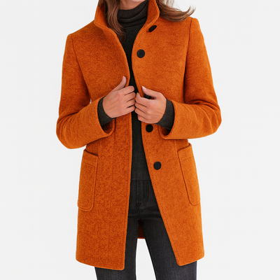 Stella™ | Classic High-Collar Coat