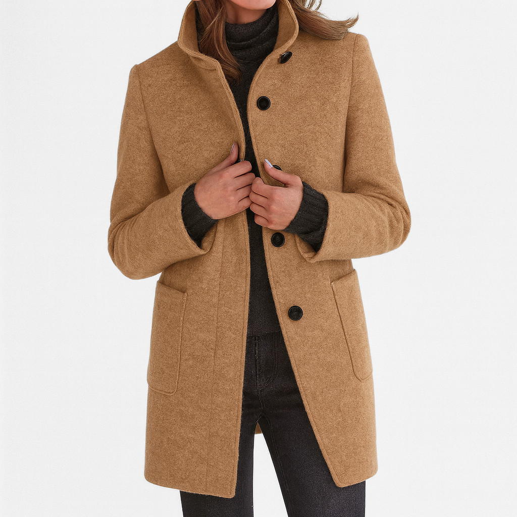Stella™ | Classic High-Collar Coat