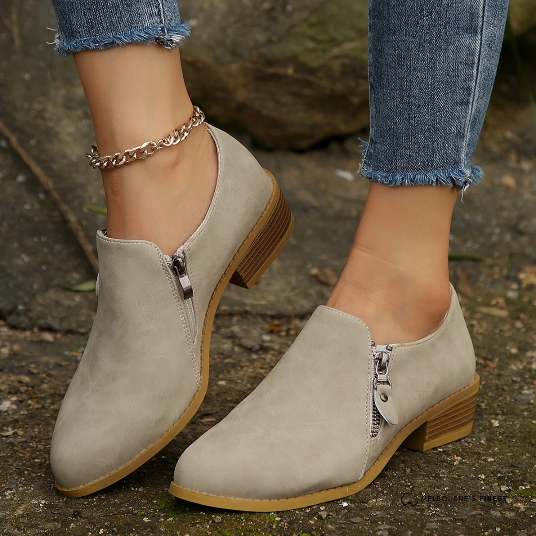 Bronte | Supportive Zip-Up Ankle Boots™