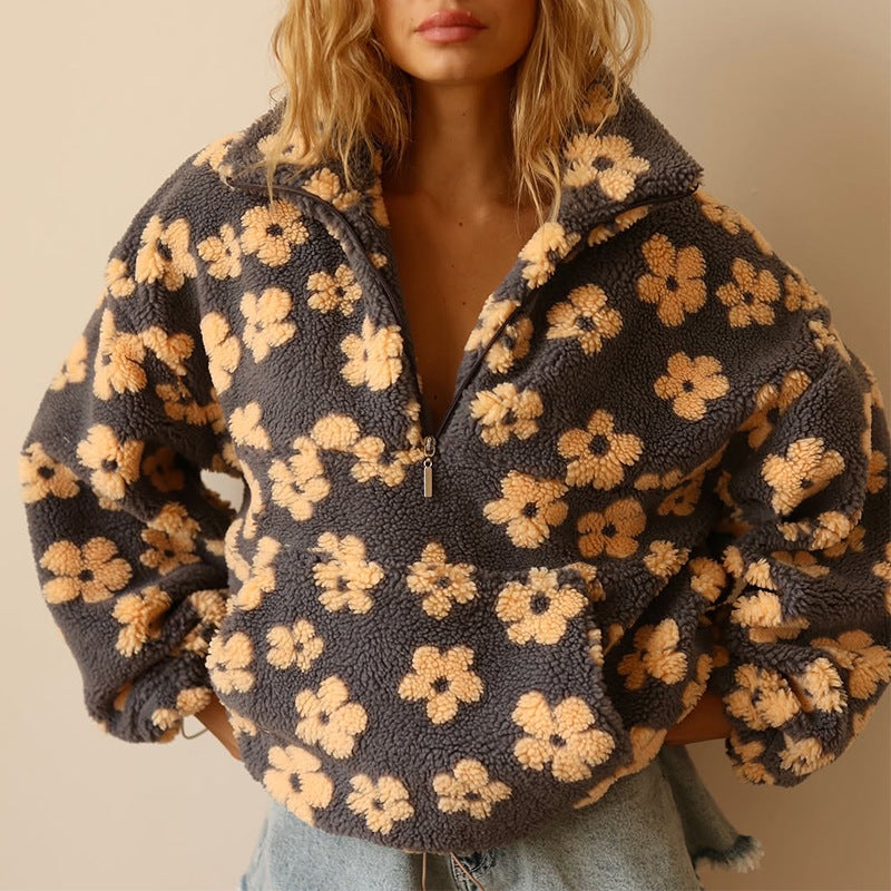 Daisy | Half-Zip Fleece Sweater