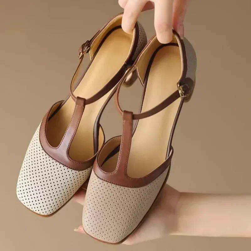 Savina Mid Heel Shoes