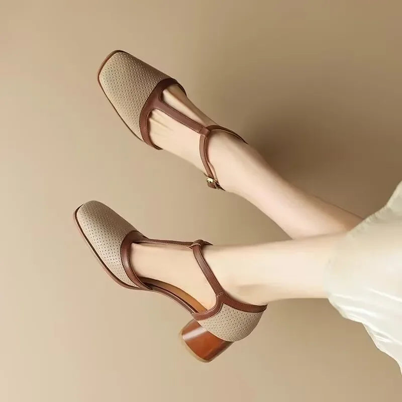 Savina Mid Heel Shoes