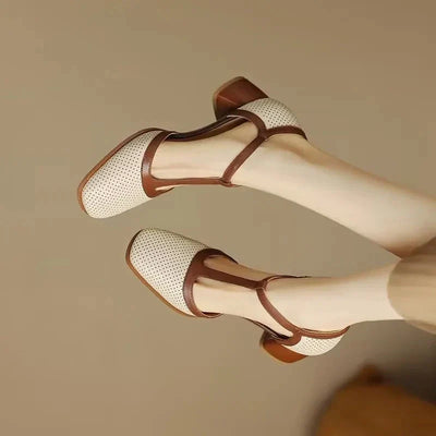 Savina Mid Heel Shoes