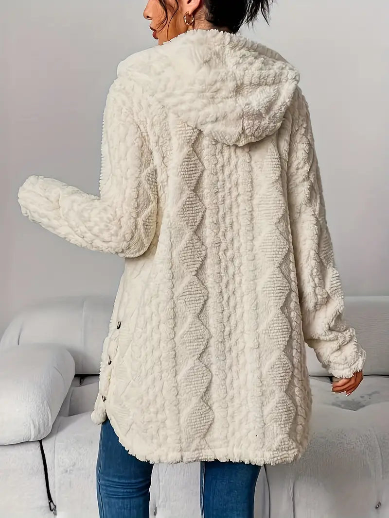 Ruby&Claire™ | Plush Hooded Cardigan