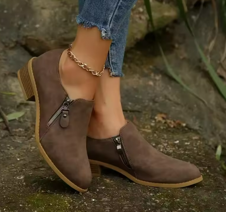 Bronte | Supportive Zip-Up Ankle Boots™